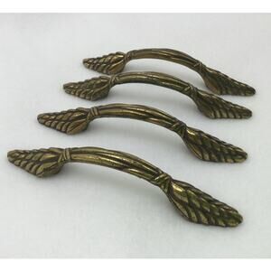 American Standard Vintage Brass Drawer Pulls Hardware set of 4
